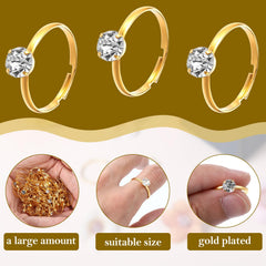 50 pack of fake wedding rings for table decorations