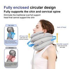 Adjustable Inflatable Cervical Brace foldable design