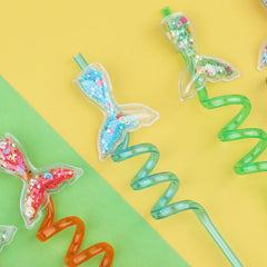 adjustable mermaid pattern straw designs