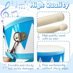 Adjustable strap on toddler drum toy