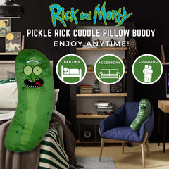 Officially licensed Pickle Rick plush by Franco Collectibles