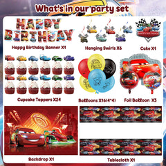 Adult theme birthday party supplies backdrop and tablecloth