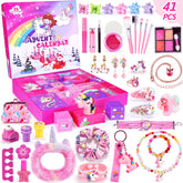 Advent Calendar 2026 Girls 24 Days boxes with unicorn theme