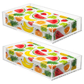 Afcabakila 2PCS acrylic napkin holder clear 9x5