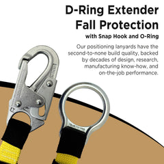 Galvanized snap hook on AFP D-Ring Extender