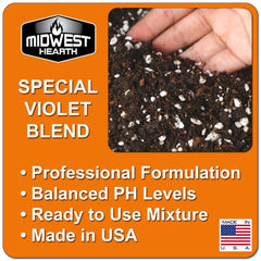 PH controlled African Violet soil mix for root growth