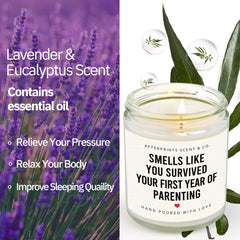 Afterprints candle lavender scent 7oz single wick