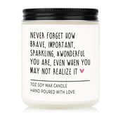 Afterprints scented candle 7oz natural soy wax