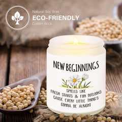 Eco friendly soy wax candle with lead-free wick 7 oz
