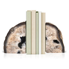 Agate bookends handcrafted from Brazilian stone