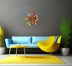 Open size 12x15 inches Ahiastring folding fan