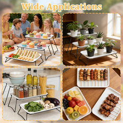 AIHSUMC sturdy metal rack supporting heavy foods in display
