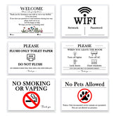 Air Bnb laminated signs bundle 4x6 image