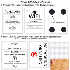 Air BnB flush only toilet paper sign reminder