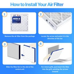 Filter King pleated air filter MERV 8 18x30x1
