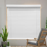 airlajyid cordless faux wood blinds 30x36 white crown valance