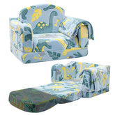 Airpanda toddler chair and couch with blanket fold-out design