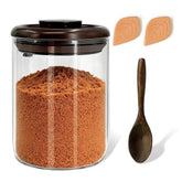 Airtight Brown Sugar Container glass jar with seal