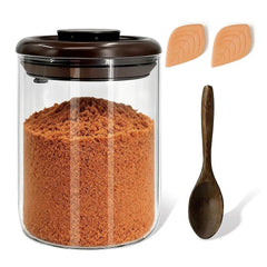 Airtight Brown Sugar Container glass jar with seal