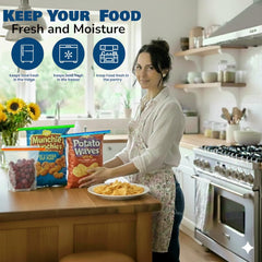 Airtight and watertight closure preserves freshness