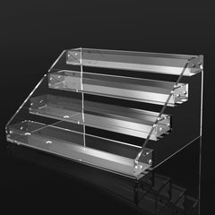 AISIDERK 12 inch acrylic riser display stands front view
