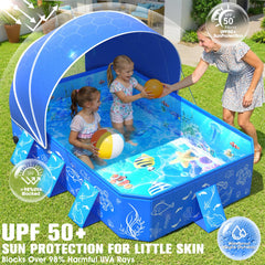 Pop up pool canopy setup for toddlers