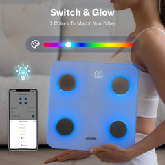 Alcedo Bluetooth scale app syncing display
