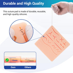 Alcedo Suture Practice Kit 15 practice areas
