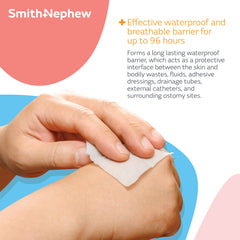 Alcohol-free transparent skin barrier film wipes for external use