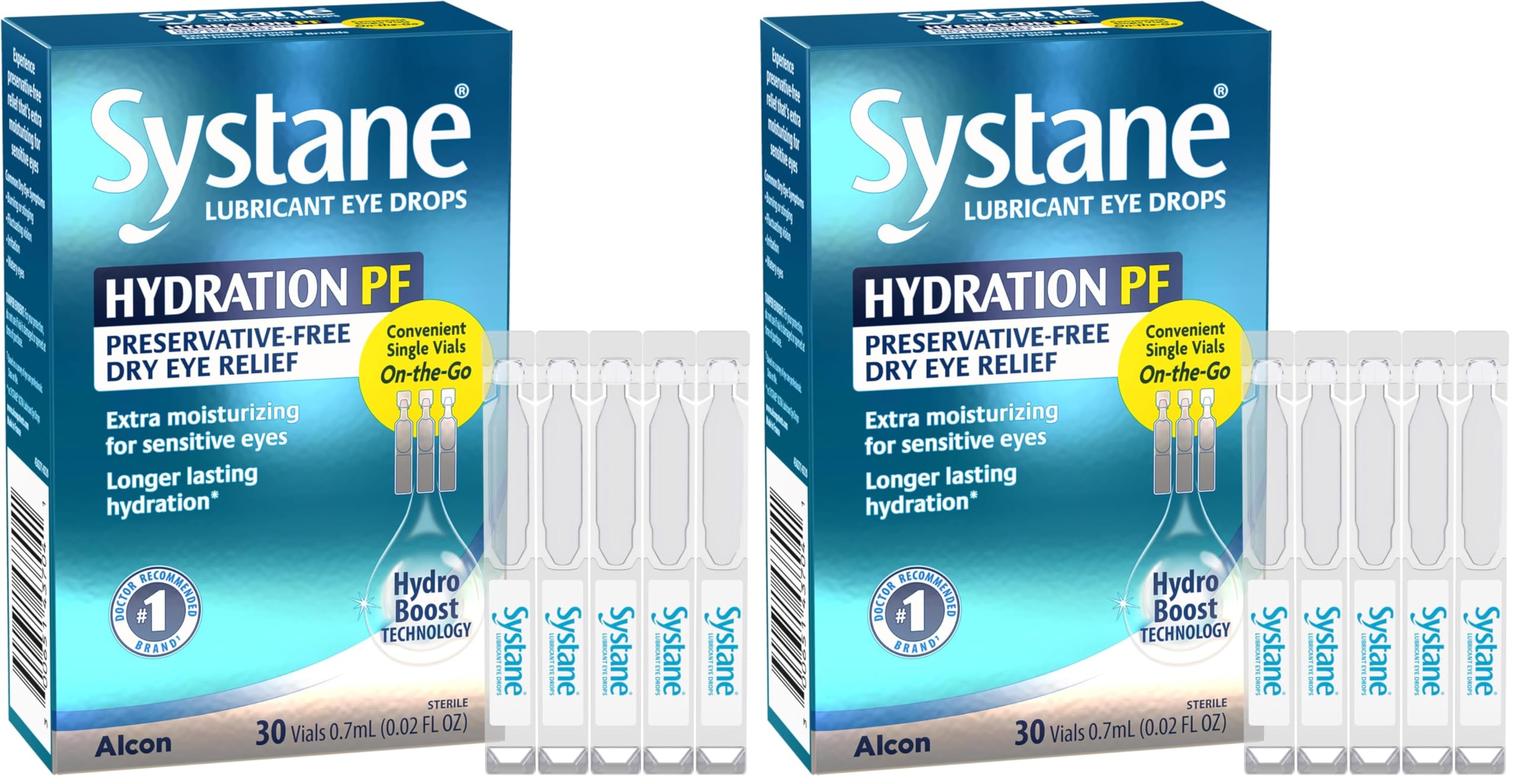 Alcon Systane Hydration preservative-free eye drops pack of 2