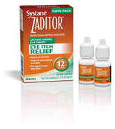Alcon Zaditor Antihistamine Eye Drops Twin Pack 5 mL bottle