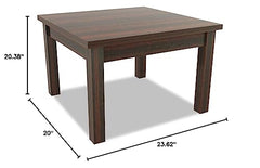 Alera Valencia Series Occasional Table rectangle mahogany renewed side view