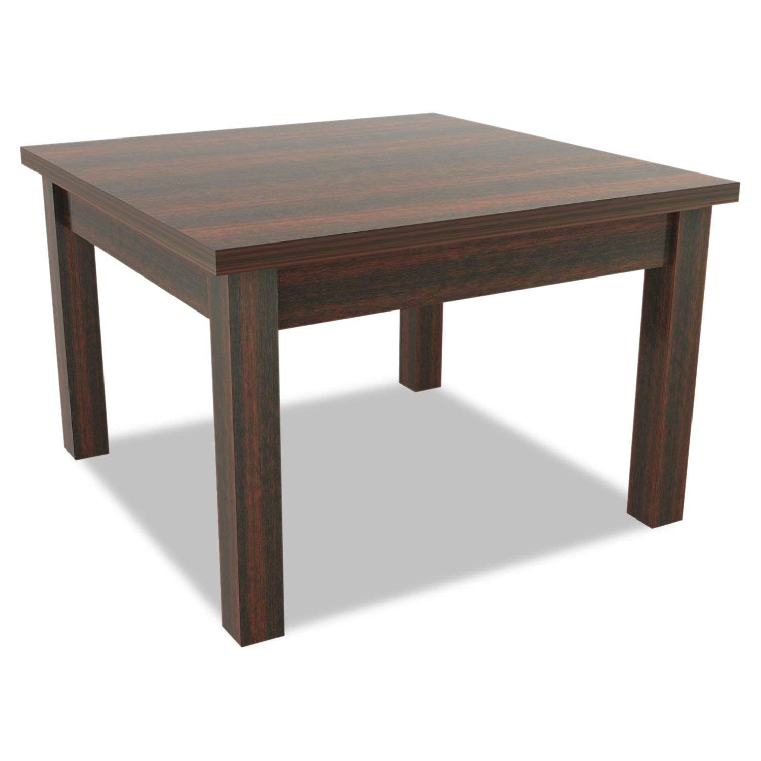 Alera Valencia Series Occasional Table rectangle mahogany renewed top view