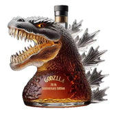 ALHAAKZG whiskey decanter clear glass Godzilla pattern