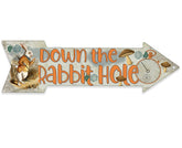 Alice in Wonderland Decor metal sign 17x5 inches