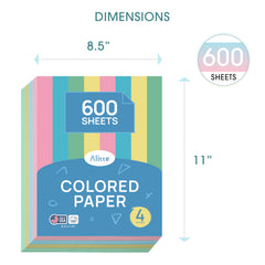 Alitte colored paper green 8.5 x 11 sheets