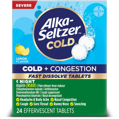 Alka-Seltzer Cold cold congestion night fast-dissolve tablets product image