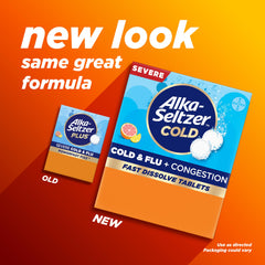 Alka-Seltzer Cold flu congestion severe package front
