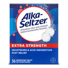 Alka-Seltzer extra strength heartburn relief tablets packaging