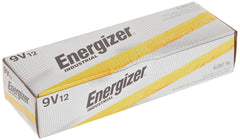 Alkaline 9V Energizer battery close up packaging