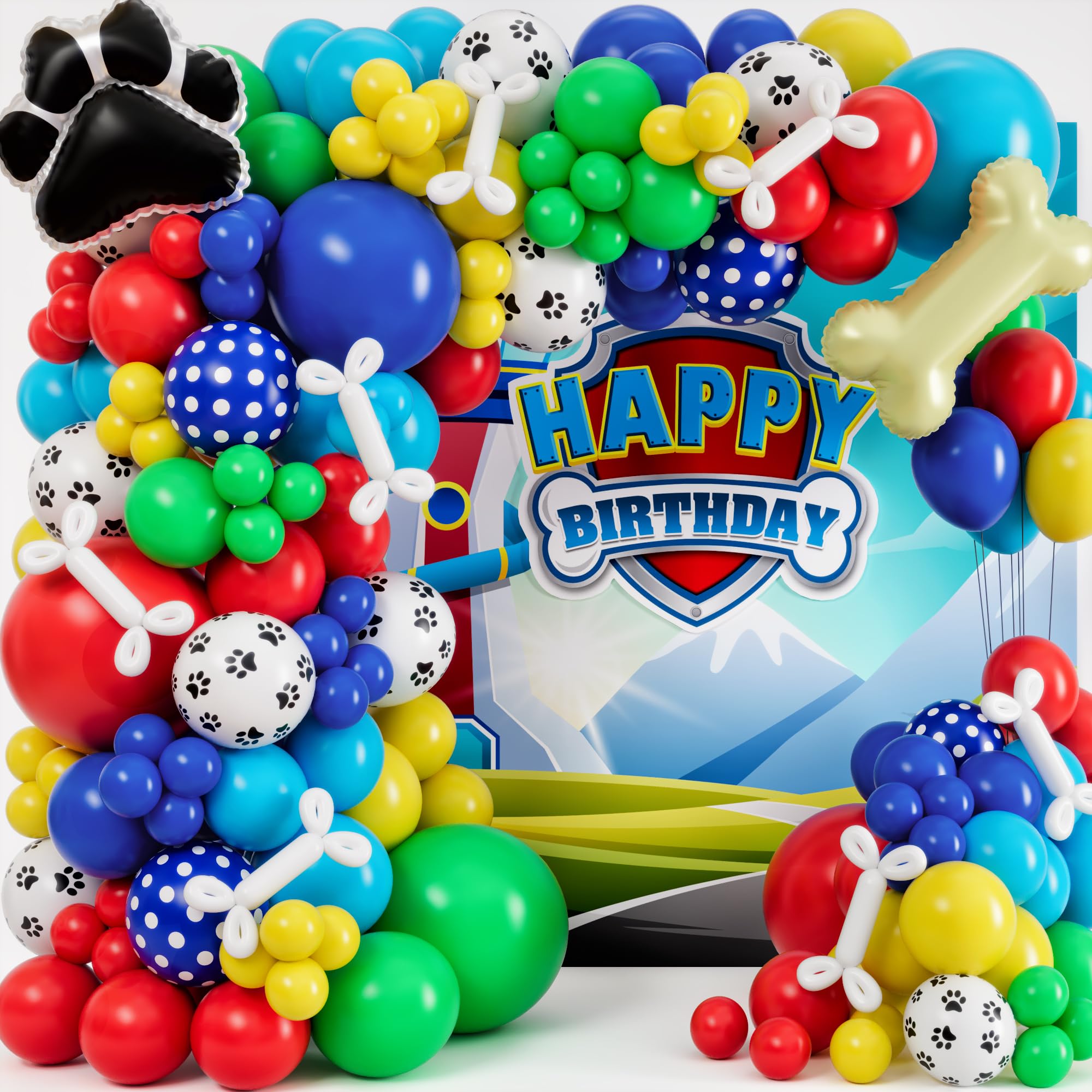 All-in-1 Paw Balloons Garland Arch Kit product image
