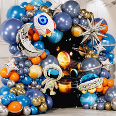 All-in-1 space balloon arch kit bonus balloons image