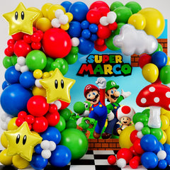All-In-1 Super Adventure Balloon Arch Kit full contents