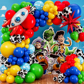 All-in-1 toy story arch kit with colorful balloons