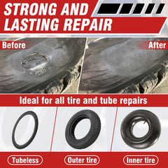 Heavy duty rubber cement for tire patch repairs