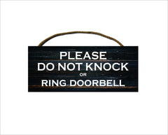 Delivery friendly sign on door made of birch wood 5x12