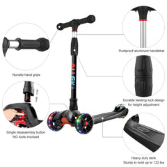 Fiberglass reinforced deck on Allek Kick Scooter B02