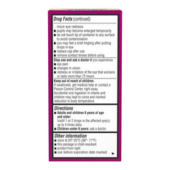 Opcon-A by Bausch & Lomb label with active ingredients