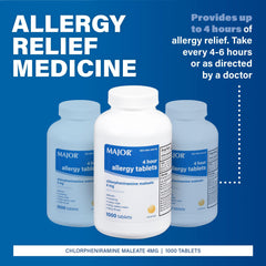 Allergy tablets 1000 count on display