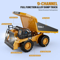 Alloy dump truck with 1:20 scale detailing